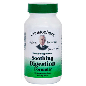 Soothing Digestion Formula, 180 Vegetarian Capsules, Christophers Original Formulas