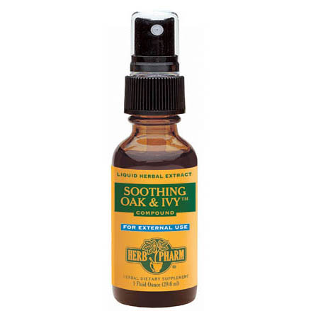Herb Pharm Soothing Oak & Ivy Compound (Grindelia - Sassafras) Liquid, 4 oz, Herb Pharm