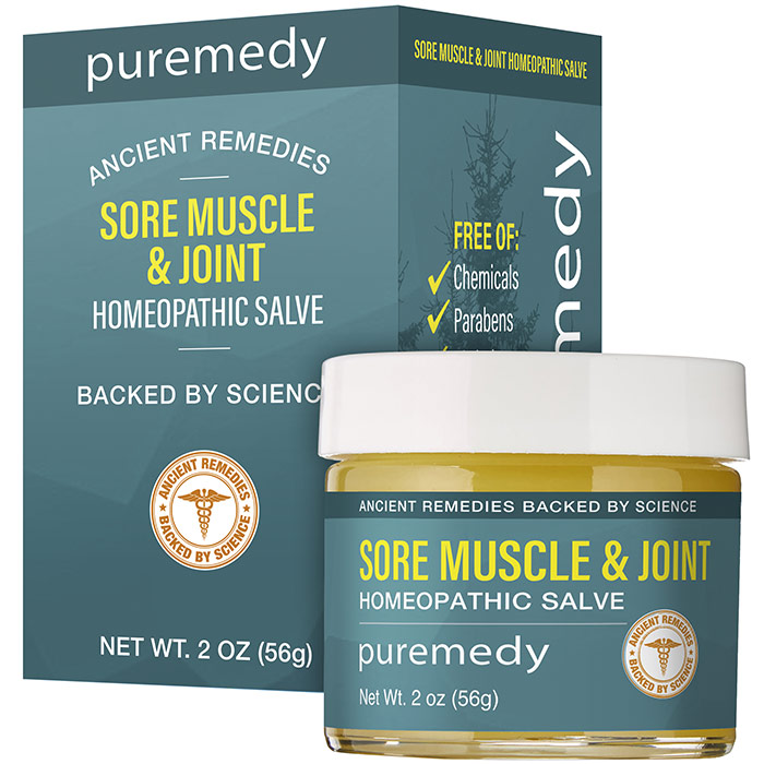 Sore Muscle & Joint Relief Salve, 2 oz, Puremedy