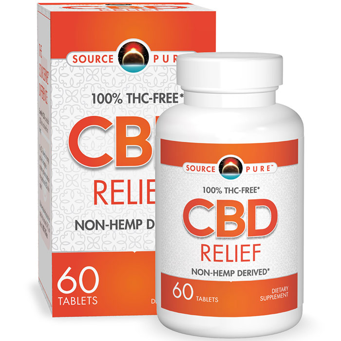 SourcePure CBD Relief, 60 Tablets, Source Naturals