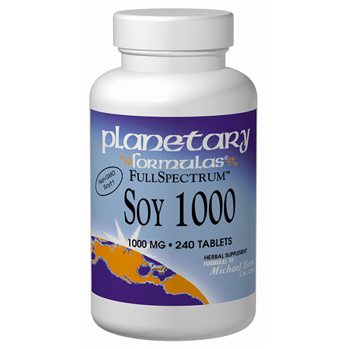 Soy 1000 (Soy Isoflavone) Full Spectrum 120 tabs, Planetary Herbals