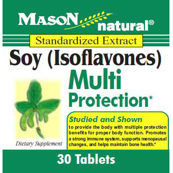Mason Natural Soy Isoflavones 40 mg, 30 Tablets, Mason Natural