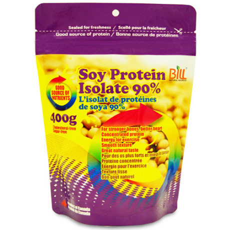 Soy Protein Isolate Powder, 400 g, Bill Natural Sources