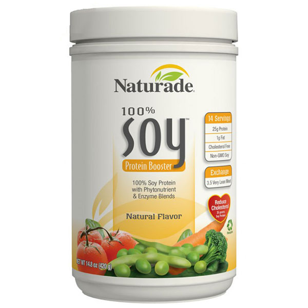 100% Soy Protein Booster, Natural Flavor, 14.8 oz (420 g), Naturade