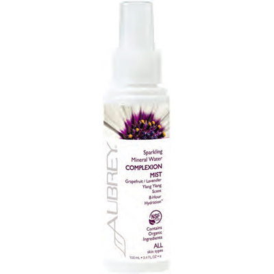 Sparkling Mineral Water Complexion Mist, Grapefruit / Lavender / Ylang Ylang Scent, 3.4 oz, Aubrey Organics