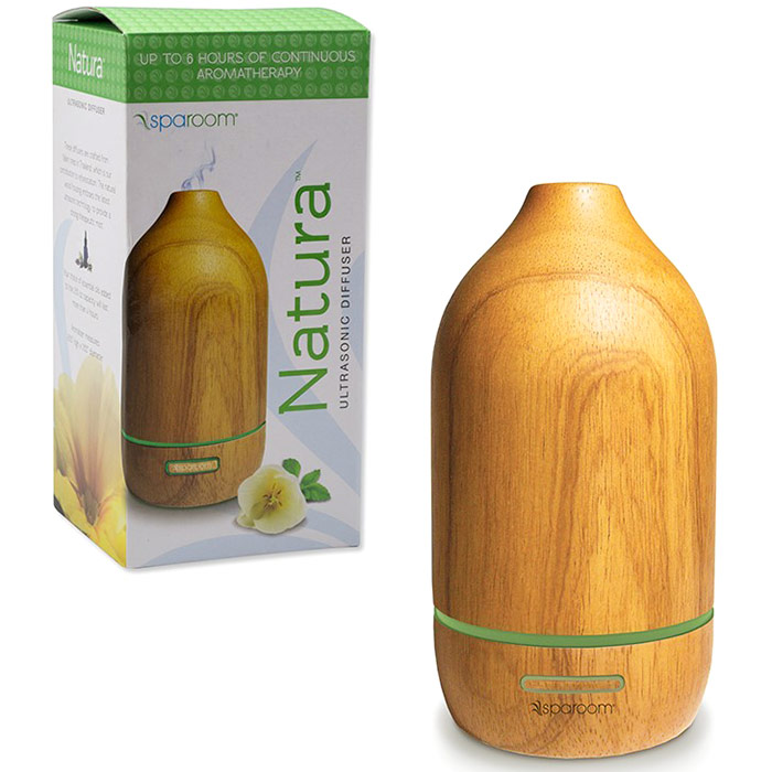 SpaRoom Natura, Wooden Ultrasonic Diffuser, 1 ct