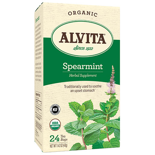 Spearmint Tea (Spearmint Leaf) 30 tea bags, Alvita Tea