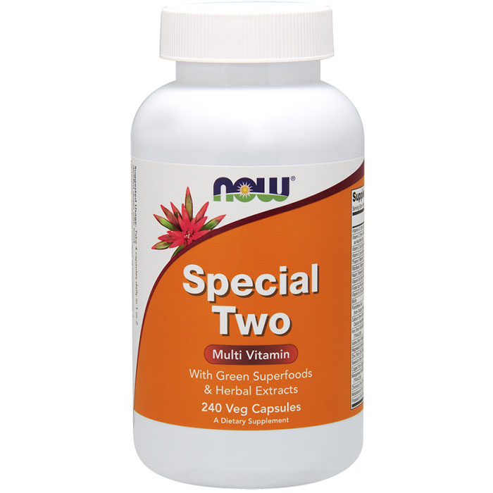 Special Two, Multiple Vitamin, Value Size, 240 Veg Capsules, NOW Foods