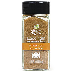 Spice Right Everyday Blends Cinnamon Sugar Trio, 3.1 oz, Simply Organic