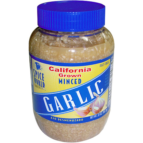 Spice World Garlic Minced, California Grown, Ready to Use, 32 oz