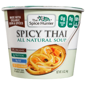 Spice Hunter Spicy Thai, All Natural Soup Bowl, 1.6 oz x 6 Cups, Spice Hunter