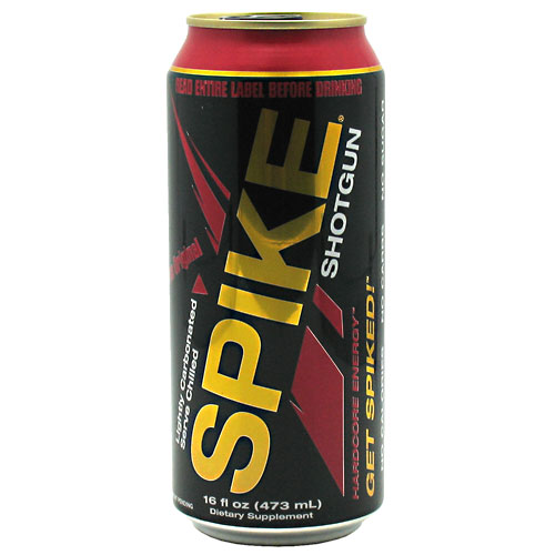 Spike Shotgun Energy Drink, 16 oz x 24 Cans, Biotest