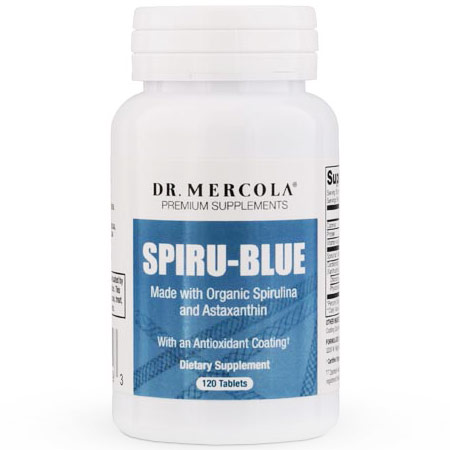 Spiru-Blue, Organic Spirulina & Astaxanthin, 120 Tablets, Dr. Mercola