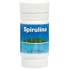 Spirulina 500 mg, 100 Capsules, Nu Health