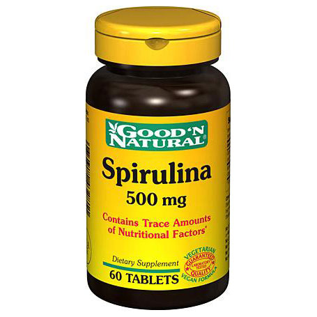 Good 'N Natural Spirulina 500 mg, 60 Tablets, Good 'N Natural
