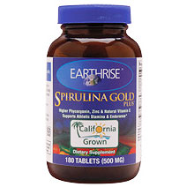 Spirulina Gold Plus, 180 Tablets, Earthrise Nutritionals