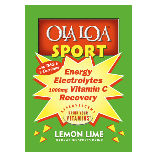 Sport Drink, Energy Electrolytes, Lemon Lime, 30 Packets, Ola Loa