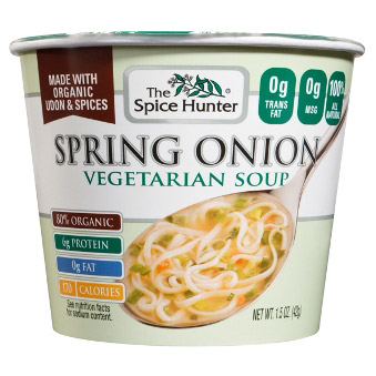 Spice Hunter Spring Onion, Vegetarian Soup Bowl, 1.5 oz x 6 Cups, Spice Hunter