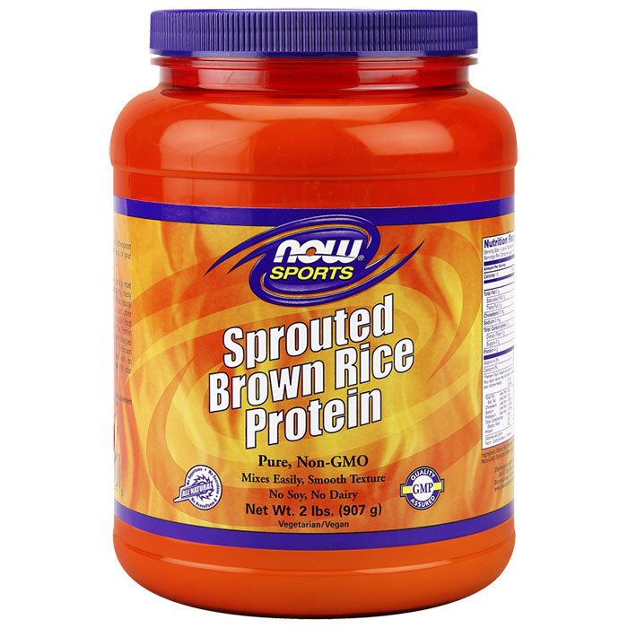 Sprouted Brown Rice Protein, 2 lb, NOW Foods