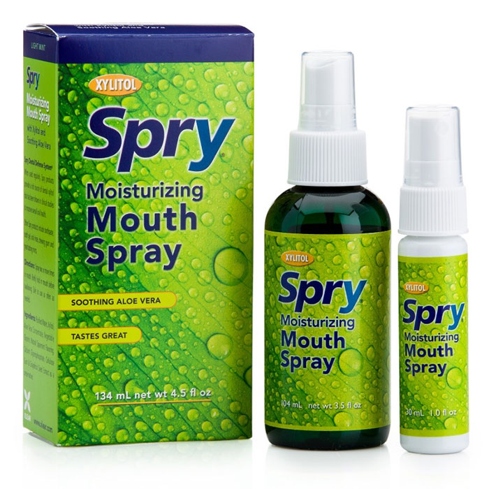 Spry Moisturizing Xylitol Mouth Spray - Light Mint, 2 pc, Xlear (Xclear)