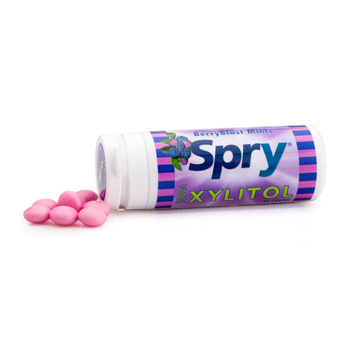 Spry Xylitol Mints - Berry Blast, 45 ct x 6 Tubes, Xlear (Xclear)