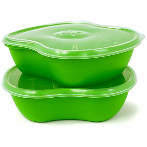 Square Food Storage Set, Apple Green, 25 oz x 2 Pack, Preserve