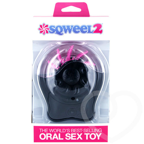 Sqweel 2, Oral Sex Simulator for Women, Black