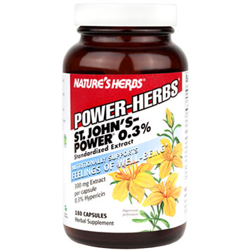St. Johns Wort Power 0.3% 180 caps from Natures Herbs
