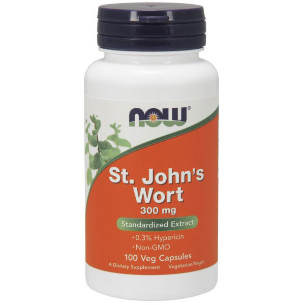 St. Johns Wort 300 mg, 100 Veg Capsules, NOW Foods