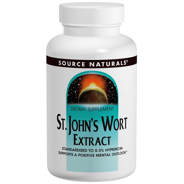 St. Johns Wort Extract 300 mg, Value Size, 240 Tablets, Source Naturals