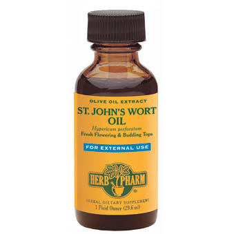St. Johns Wort Oil Liquid, 4 oz, Herb Pharm