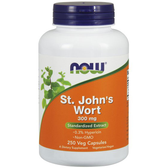 St. Johns Wort 300 mg, Value Size, 250 Veg Capsules, NOW Foods