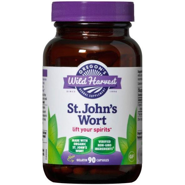 St. Johns Wort, Organic, 90 Capsules, Oregons Wild Harvest