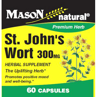 Mason Natural St. John's Wort 300 mg, 60 Capsules, Mason Natural