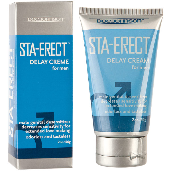 Sta-Erect Delay Cream for Men, 2 oz, Doc Johnson