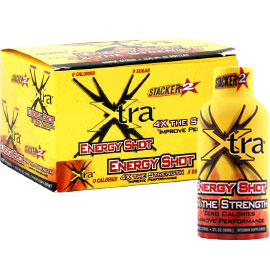 Stacker 2 Xtra Energy Shot, 12 Shots, NVE