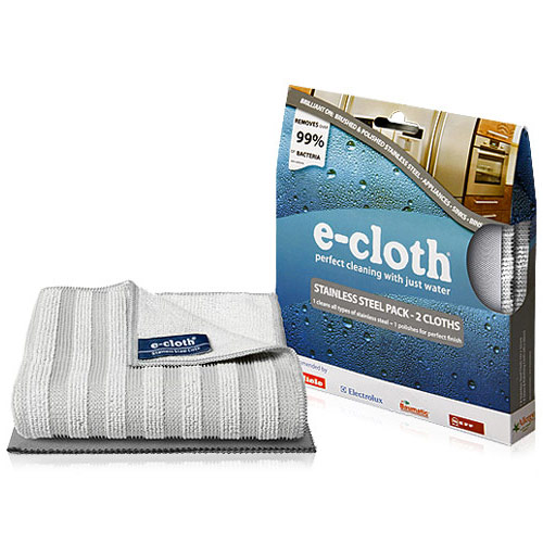 E-cloth Stainless Steel Pack, 2 Cloths, E-cloth Cleaning Cloth
