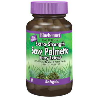 Standardized Extra-Strength Saw Palmetto Berry Extract, 60 Softgels, Bluebonnet Nutrition