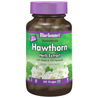 Standardized Hawthorn Herb Extract, 60 Vcaps, Bluebonnet Nutrition
