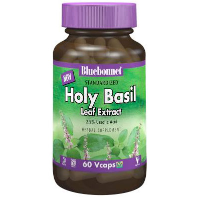 Standardized Holy Basil Leaf Extract, 60 Vcaps, Bluebonnet Nutrition