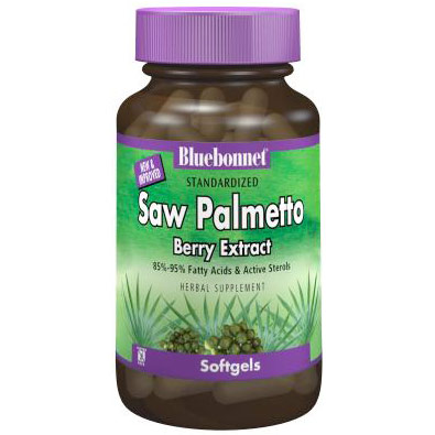 Standardized Saw Palmetto Berry Extract, 30 Softgels, Bluebonnet Nutrition