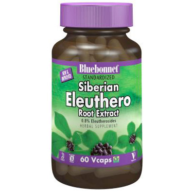 Standardized Siberian Eleuthero Root Extract, 60 Vcaps, Bluebonnet Nutrition