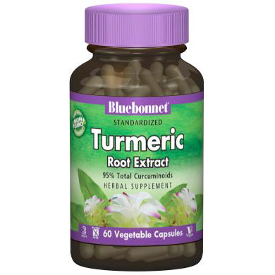 Standardized Turmeric Root Extract, 120 Vegetable Capsules, Bluebonnet Nutrition