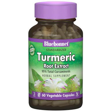 Standardized Turmeric Root Extract, 60 Vegetable Capsules, Bluebonnet Nutrition