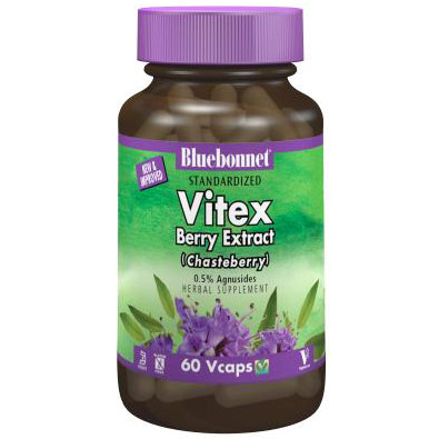 Standardized Vitex Berry Extract (Chasteberry), 60 Vcaps, Bluebonnet Nutrition