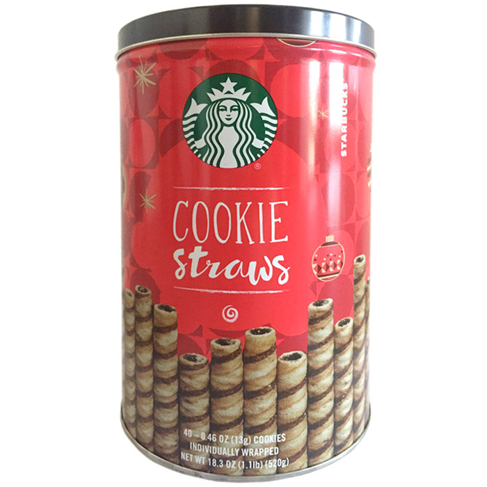 Starbucks Cookie Straws, Perfect Gift for Holidays, 40 Count (18.3 oz)