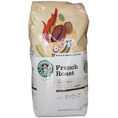 Starbucks Whole Bean Coffee, French Roast, Dark Roast, X-Bold, 2.5 lb