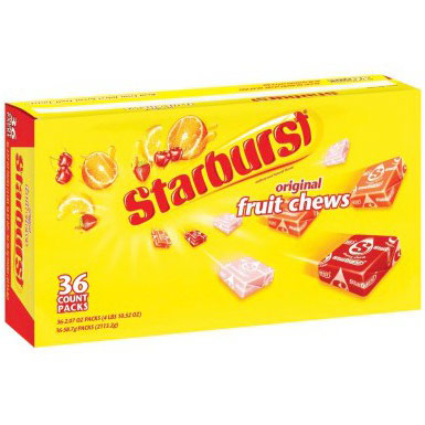 Starburst Original Fruit Chews, 2.07 oz x 36 ct