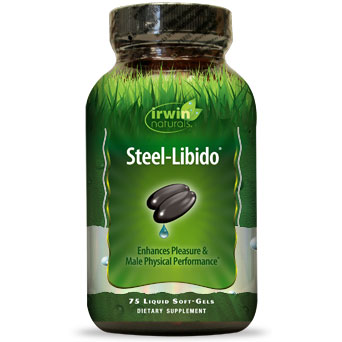 Steel Libido, With Horny Goat Weed Plus 9 Sex Boosters, 75 Liquid Gel Caps, Irwin Naturals