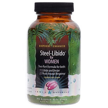 Steel Libido for Women, 75 Liquid Gel Caps, Irwin Naturals